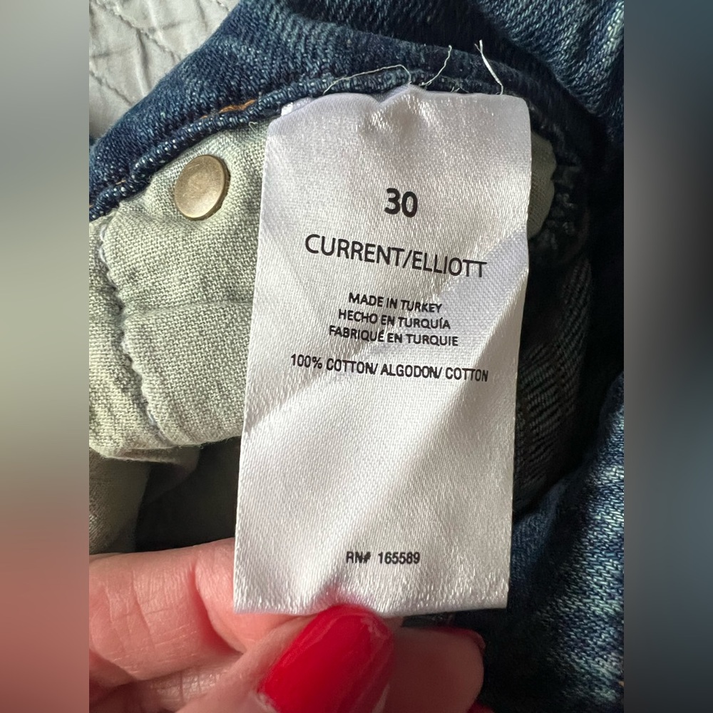 💙 Current/Elliott “The Postman” Wide Leg Jeans – Lancaster Wash Size 30 | NWT - Picture 12 of 13